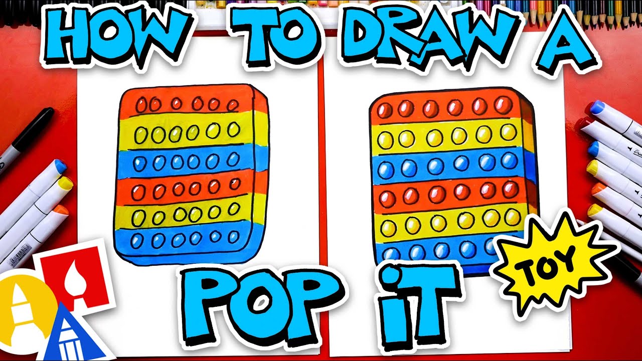 How To Draw A Pop It Toy 