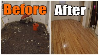 Wood Floor Restoration Start To Finish | THE HANDYMAN |