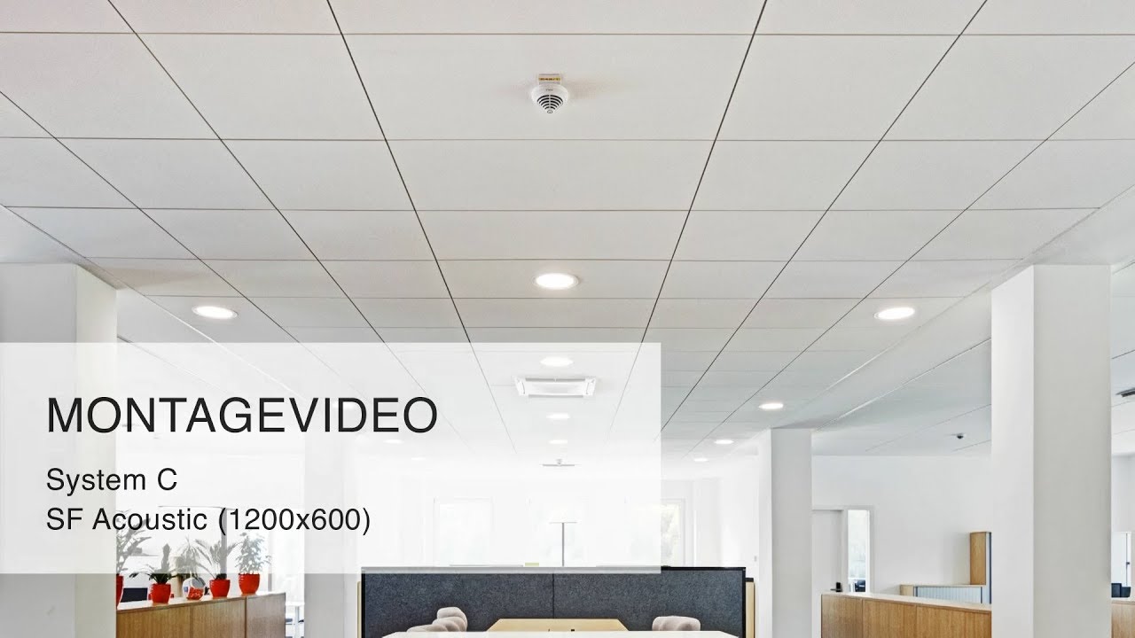 Montagevideo Sichtbares System Mit Schattenfuge Sf 1200x600 Von Knauf Amf