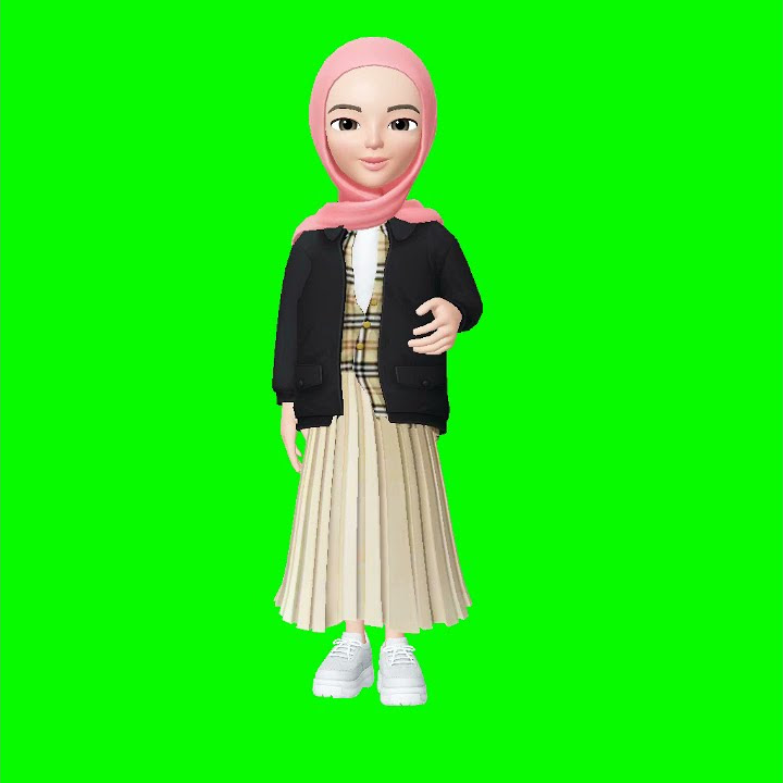 Green screen pose guru mengajar 1