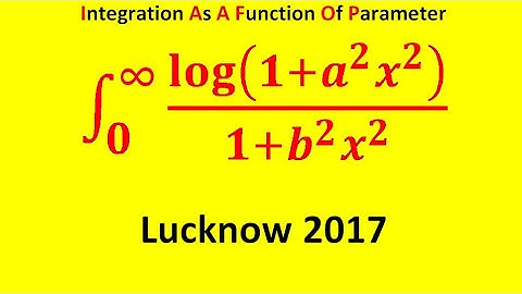 integration as a function of parameter lu 2017 important question