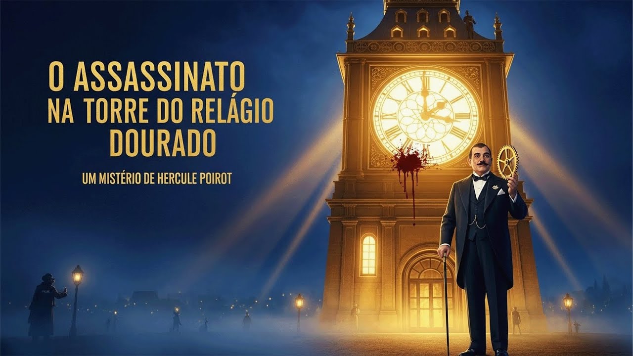O Assassinato na Torre do Relógio Dourado | Um Mistério de Hercule Poirot