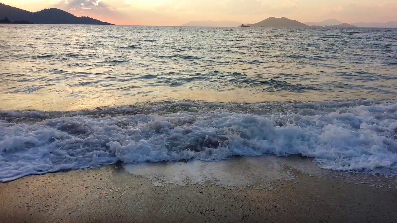 Calis beach at sunset, Fethiye