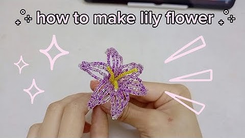 HOW TO MAKE LILY FLOWER WITH BEADS | DIY Lil FLOWER WITH BEADS | video tutorial