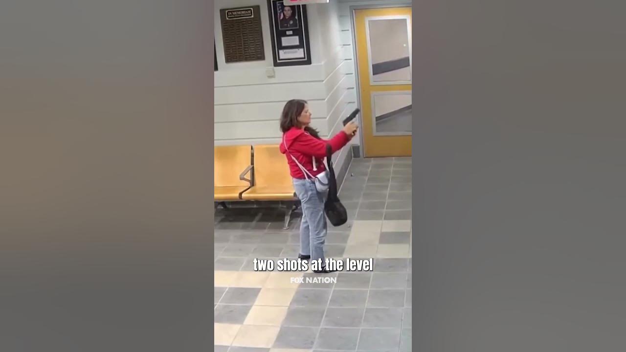 Woman opens fire on cops in police station 😱 | Fox Nation