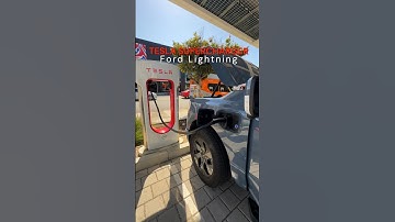Charging a Ford Lightning at a Tesla Supercharger! ⚡️