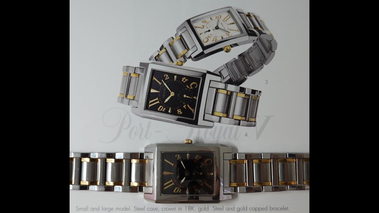 c1999 Zenith Port Royal V men's vintage watch with box and papers
