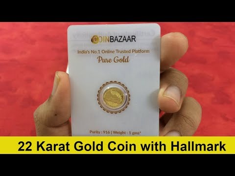 22K Gold Coin With BIS HALLMARK (India 2019)