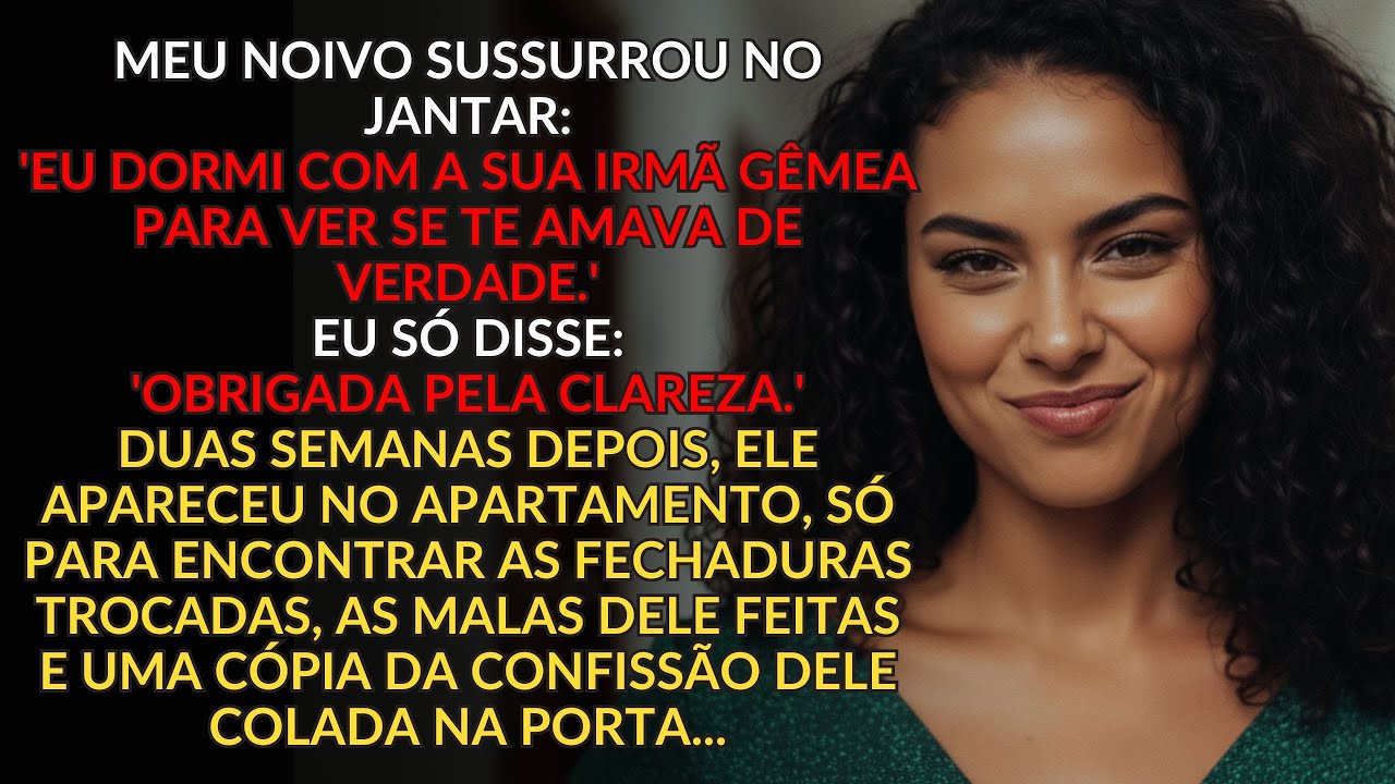 Durante o jantar, meu noivo sussurrou: 