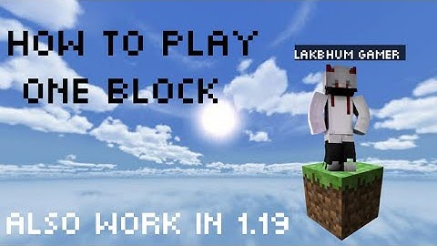 how to play/download one block in Minecraft pe/android || 1.19 || mediafire link