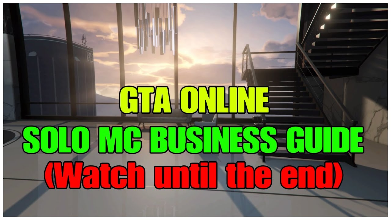 GTAO- Solo MC Business Guide (How to Make Money Solo [Watch Until the End])
