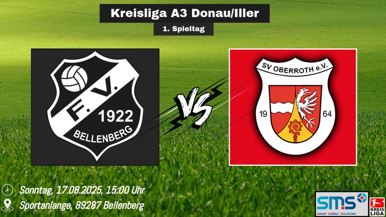 [🔵] VOD: FV Bellenberg vs SV Oberroth | Kreisliga A3 Donau/Iller | 1. Spieltag