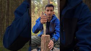 🔥Correct Use Of A Knife #Bushcraft #Outdoors #Survival #Camping