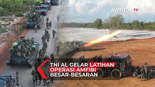 TNI AL Gelar Latihan Operasi Amfibi Besar-Besaran
