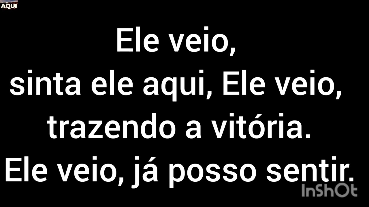 MEDLEY play-back(Deus dos deuses, Ele veio, Adorarei, Novidade, A volta por cima)