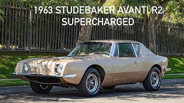 1963 STUDEBAKER AVANTI R2 SUPERCHARGED for sale at West Coast Classics, Torrance, CA