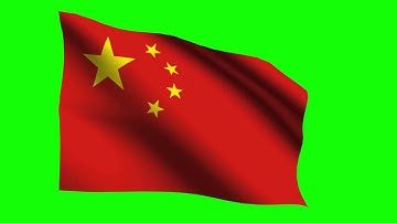 Animated China National flag.