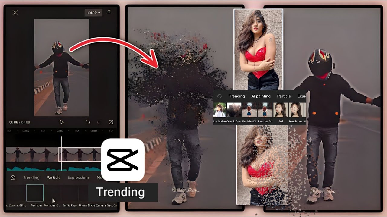 Practical disappear instagram viral video| How to make video Particle disappear| 
