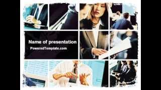 Business Training PowerPoint Template by PoweredTemplate.com