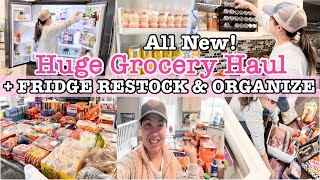 HUGE GROCERY HAUL 2024 + FRIDGE RESTOCK \& ORGANIZE WITH ME | SELLE DESHIRO | KITCHEN RESET ROUTINE