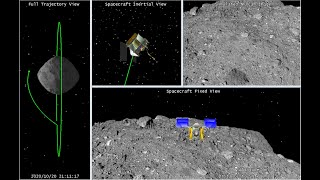 Simulation of the OSIRIS-REx Spacecrafts Sample Collection Activities