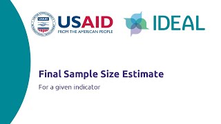 Final Sample Size Estimate