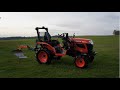 KUBOTA B1241 ploughing