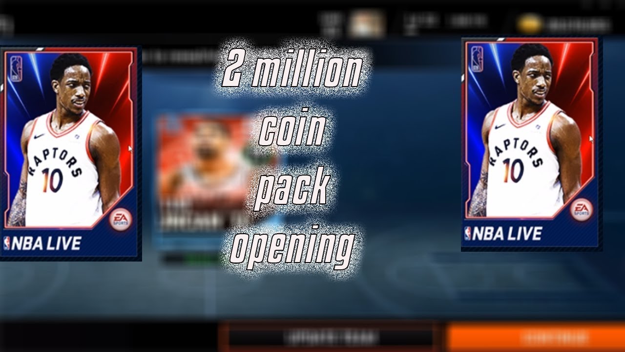 2 million coin playoff pack opening nba live mobile....getting platnum player
