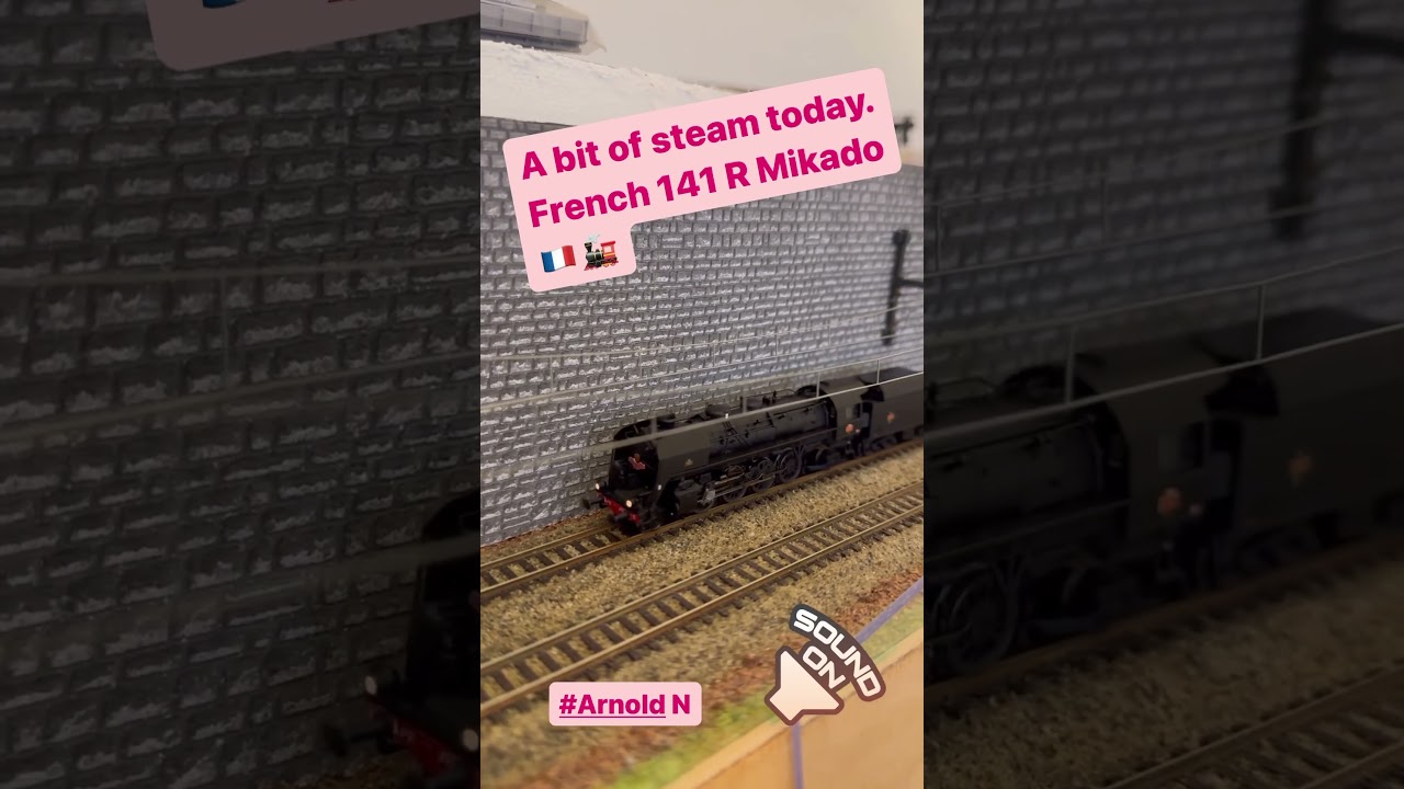 Arnold N French steam locomotive tests (141 R Mikado in Mistral version)