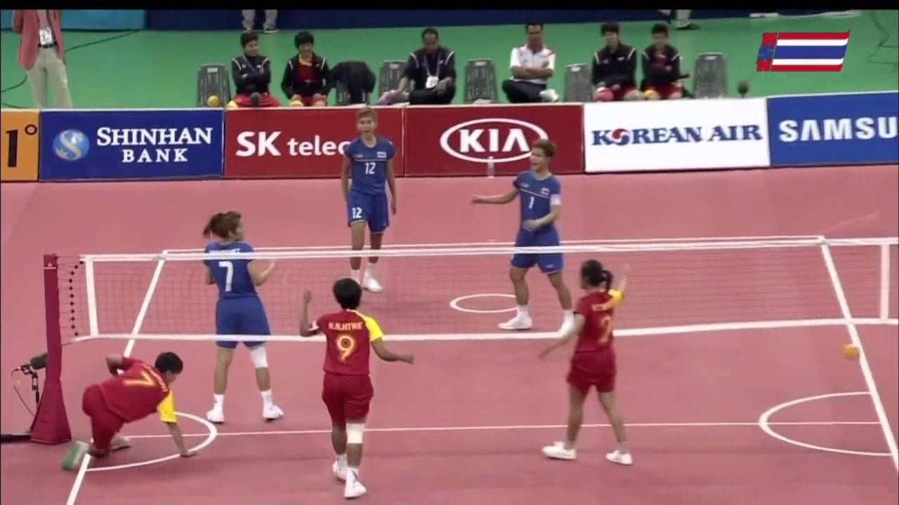 ตะกร้อหญิง ไทย-เมียนม่า Group B 2014 ASIAN GAMES