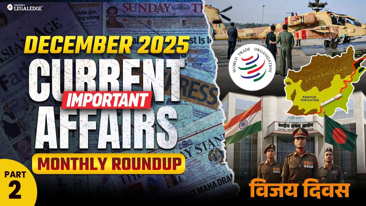 December 2025 Current Affairs | Important Monthly Current Affairs Round ...