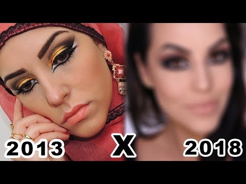 RECRIEI MINHA PRIMEIRA  E PIOR MAQUIAGEM ÁRABE - OLHA NO QUE DEU!