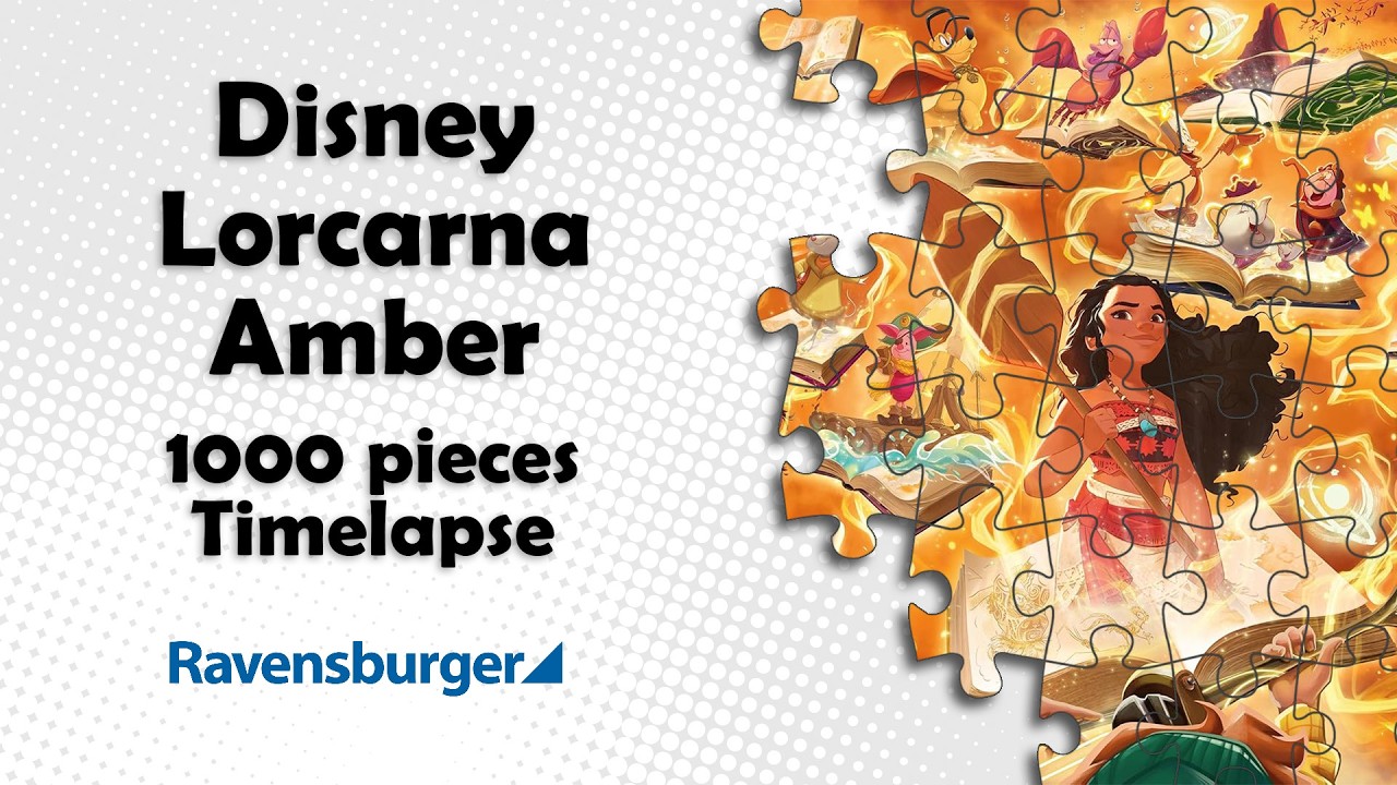 Disney Lorcana  Glimmers of The Realm   Amber (Ravensburger 12001621) #cozy #timelapse #ravensburger