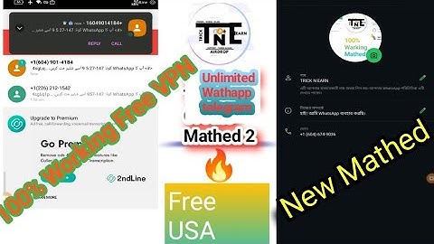 Unlimited WhatsApp Create IP Power 100% Working.TextNow & 2ndLine Unlimited Accounts.