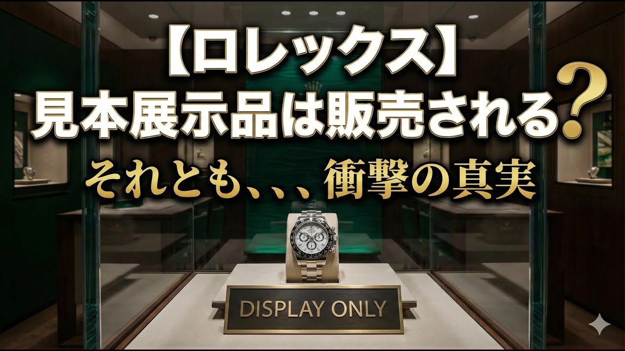 【ロレックス】見本展示品は販売される？それとも、、、
