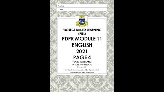 Year 3 Module 11 Page 4 (Project Based Learning)