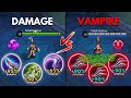 Ruby Damage Build vs Ruby Vampire Build