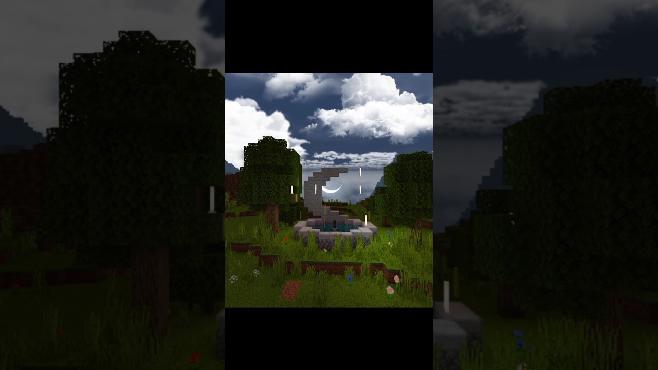 Moon Statue in Minecraft 🌙🌿✨