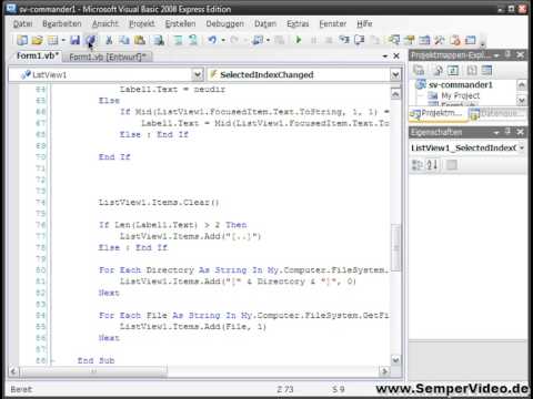 ListView Control (Visual Basic 2008 1-55) Part 3
