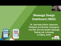 Message Design Dashboard (MDD)