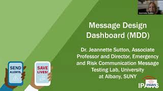 Message Design Dashboard (MDD)