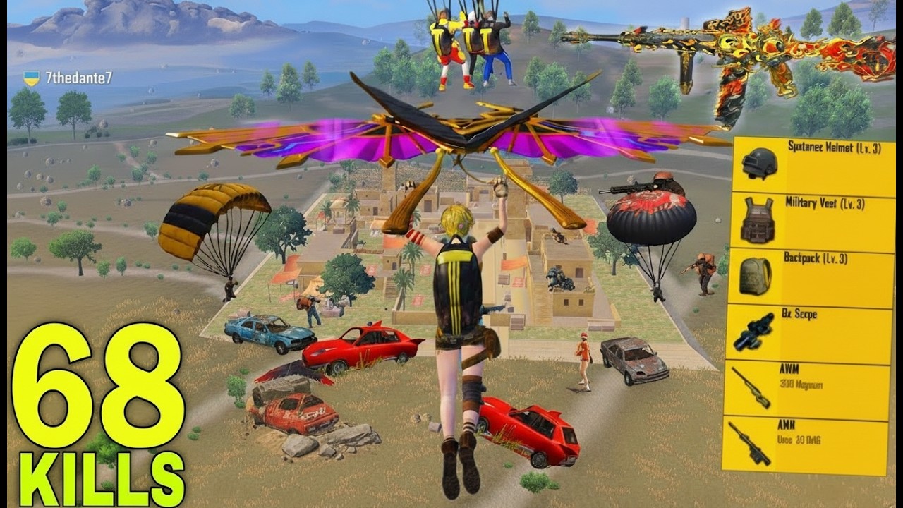 68 Kills😱 SUPER INTENSE SOLO vs SQUAD MATCH🔥 PUBG Mobile – BGMI