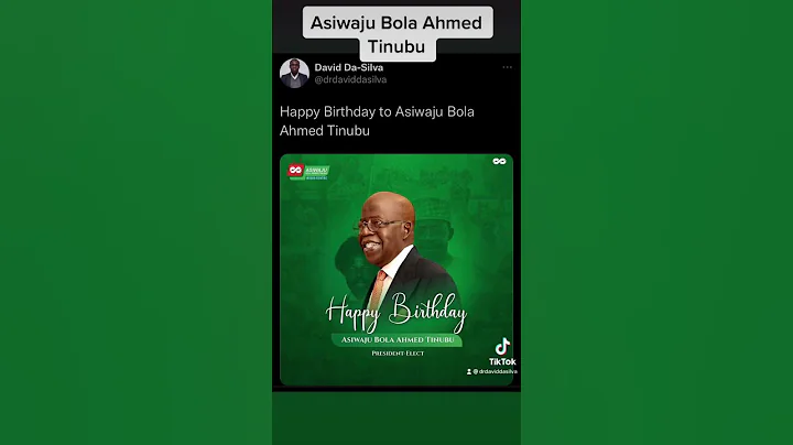 Happy Birthday to Asiwaju Bola Ahmed Tinubu