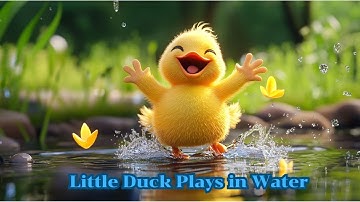 Little Duck Plays in Water 🐤 | Fun Kids Song | 3D Baby Animation for Toddlers