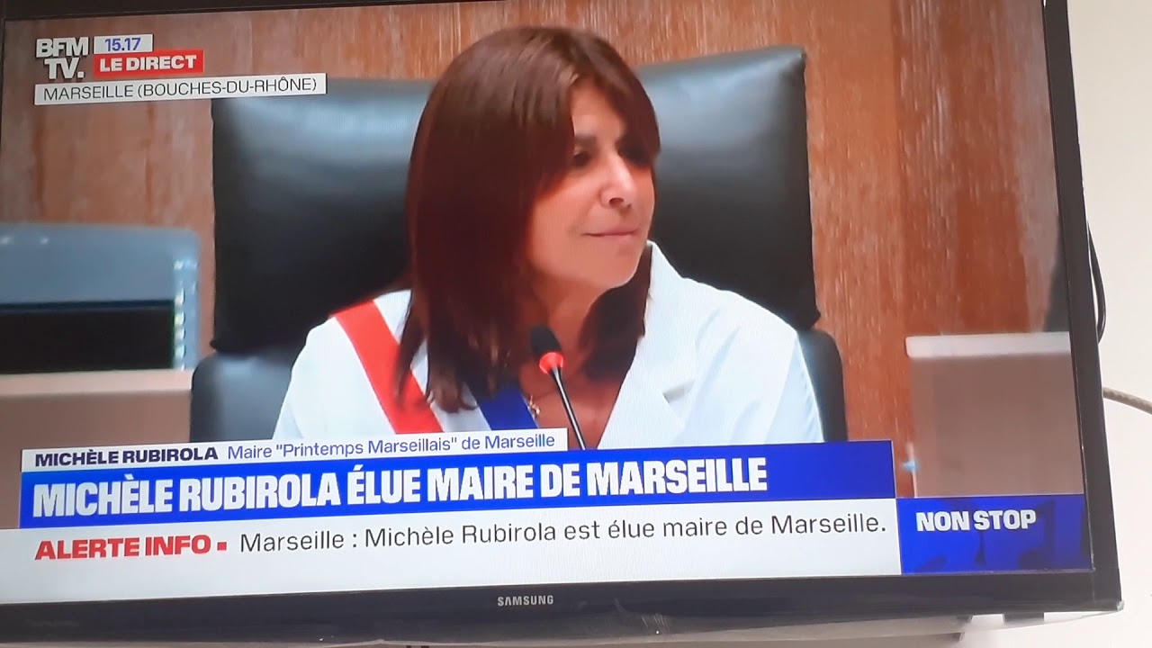 Le maire élu a Marseille....au travail! - YouTube
