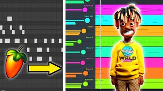 how to guitar beats from scratch / juice wrld type beat on fl studio mobile screenshot 4