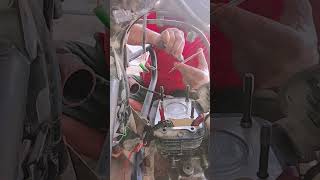 Hero super Splendor bs6 half engine fitting#automobile bike repair#viral 🔧🔧🔧🔩🔩👍✅✅