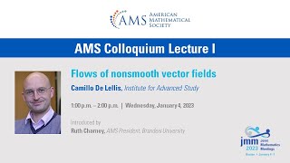Camillo De Lellis "Flows of Nonsmooth Vector Fields," AMS Colloquim Lecture I screenshot 1