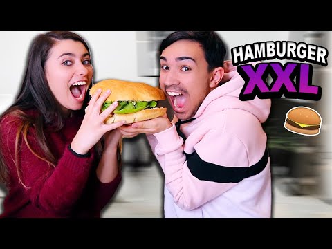 ON FAIT UN HAMBURGER XXL ?!! Jonathan Et Amandine
