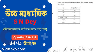 WB Board Higher Secondary Class 11 Maths Book Solution in Bengali - S N Dey Exercise Q : 33A.1.12